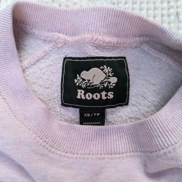 Roots║Purple Logo Sweatshirt║Size XS - Picture 3 of 4